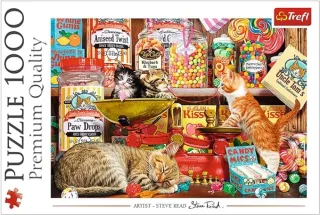 Trefl Puzzle 10630 - Katzensüßigkeiten [1.000 Teile]