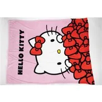 Wohndecke Flanell Wohndecke für Kinder und Erwachsene 130 x 160 cm, Hello Kitty