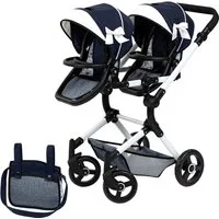 Bayer Puppen-Zwillingsbuggy Twin Neo, mit Wickeltasche