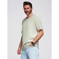 OMBRE T-Shirt T-Shirt mit Waffelstruktur und Rundhalsausschnitt