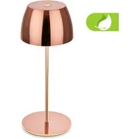Briloner Leuchten LED Außen-Tischleuchte Serina Mini, Dimmfunktion, USB-Ladefunktion, LED fest integriert, Extra-Warmweiß, Akku Tischlampe, kabellos, IP44, Wohnzimmer, Schlafzimmer, Outdoor