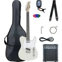 McGrey E-Gitarre Rockit elektrische Gitarre, TL-Style, Komplettset 4/4, 8-St., inkl. Verstärker, Tasche, Stimmgerät, Plektren, Gurt und Kabel, 10 Watt (RMS) Gitarrenverstärker inklusive!