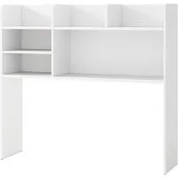 COSTWAY Regal-Schreibtisch, Aufsatzregal mit 6 Ablagen, Holz 94x24x85cm