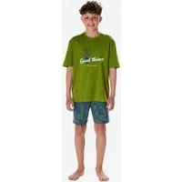 Schiesser Pyjama Nightwear (2 tlg) Schlafanzug, Pyjama Set, Nachtwäsche