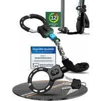 MIVELO Kettenschloss Handschellenschloss für E-Scooter & Fahrrad mit Schlüssel, inkl. Halterung