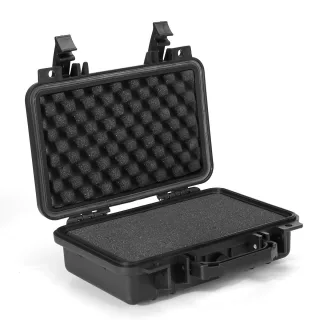 MJ-6077 Protective Case Waterproof Dustproof UV Resistant PP Material Metal Latches Foam Lining Portable Lightweight 3.2
