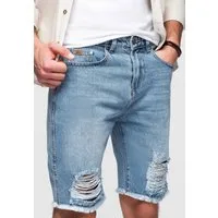 OMBRE Jeansshorts Denim-Shorts für Männer mit Rissen und Löchern