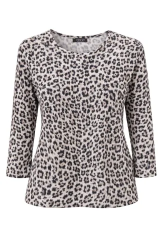 tuzzi - Shirt QUIET WILD light cashmere/taupe - Gr. - 44