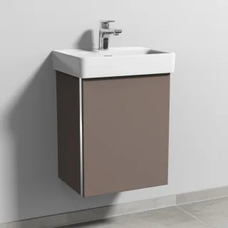 Sanipa 3way Waschtischunterbau zu Laufen Pro S Waschtisch mit 1 Tür, Taupe-Matt BP7841T