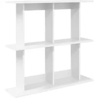 vidaXL Regal Wandregal Wandhalterung Weiß 80 x 20 x 75 cm Holzwerkstoff