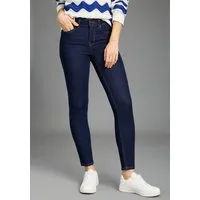 KangaROOS Slim-fit-Jeans CROPPED HIGH WAIST SLIM FIT schmale Passform, Röhrenjeans, trendige Used-Waschung