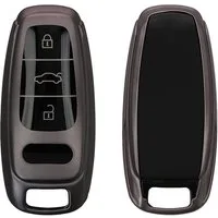 kwmobile Schlüsseltasche Autoschlüssel Hülle für Audi A6 A7 A8 Q7 Q8 (1-tlg), Schlüsselhülle Silikon Case Schlüssel Cover