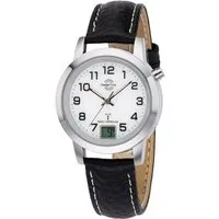 MASTER TIME Quarzuhr MasterTime Damen-Funkuhr Basic, silber/ weiß - MTLA-10295-12L