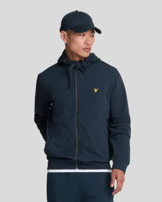 Lyle & Scott Hybrid Zip-Up Jet Dark Navy Kapuzenpullover