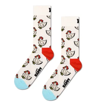 happy socks - Rooster Sock Weiß - Gr. - 43.5