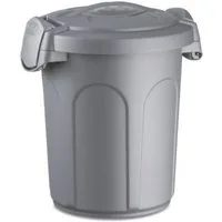 Kerbl Futterbehälter Futtertonne Tom, 16kg, 46 l, 44,5x40x61cm, grau 82269, (1-tlg)