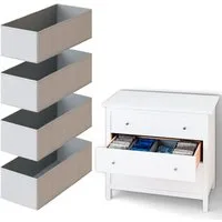 Clutter Cover Organizer für Hemnes Kommode (4er-Set), Boxen für Schublade