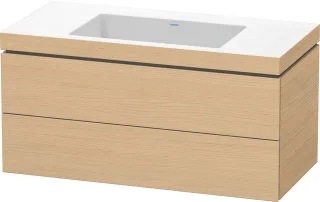 Duravit L-Cube c-bonded Set wandhängend Natur Eiche Matt 1000x480x500 mm - LC6928N3030 LC6928N3030