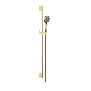 Herzbach LIVING SPA Wandstangenset Slide M 30.690310.1.03 900mm Handbrause 100mm Multi PVD Gold