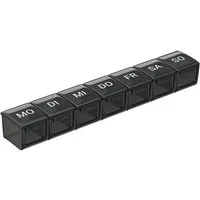 Wellgro Pillendose Große Tablettenbox für 7 Tage mit Druckverschluss