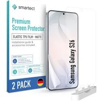 smartect Displayschutzfolie TPU Schutzfolie Matt für Samsung Galaxy S26, Set, 2 Stück, (Display + Kamera) Panzerfolie Displayfolie