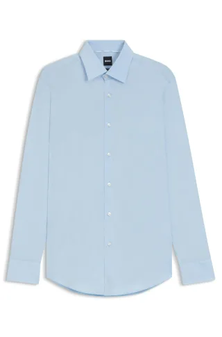BOSS Menswear Black - H-HANK-kent-C1-214 Light Blue - Gr. - 40