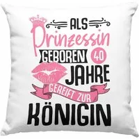 Trendation Dekokissen Trendation - 40. Geburtstag Kissen Geschenk Frauen Lustiger Spruch Als