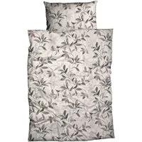 LIVING DREAMS Bettwäsche Satin Bettwäsche NATURE 135x200 cm 155x220 cm Bettwäsche Set Streifen, 2 teilig