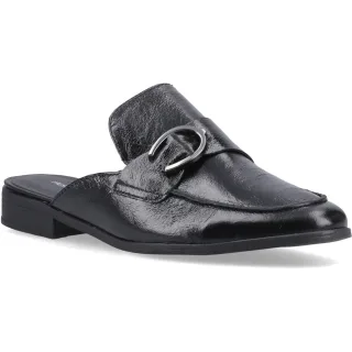 Hush Puppies Calla Leder Damen Schwarz Clogs