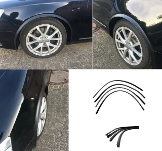 4x Radlauf Kotflügelverbreiterung Radlaufleisten Radlaufverbreiterung 2,5cm zuschneidbar selbstklebend für VW Golf 1 / Jetta 1