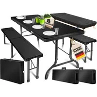 KESSER Bierzeltgarnitur, klappbar Festzeltgarnitur 3-teiliges Set mit Biertisch & 2x Bierbank