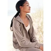 LASCANA Sweatjacke aus organischer Baumwolle, Loungewear