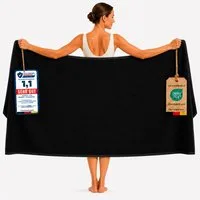 Komfortec Saunatuch 100x200 Extra Große XXL Premium Saunatuch, Unifarben (1-St), extra Große XXL, Schnelltrocknend, Frottee, Weich, Baumwolle