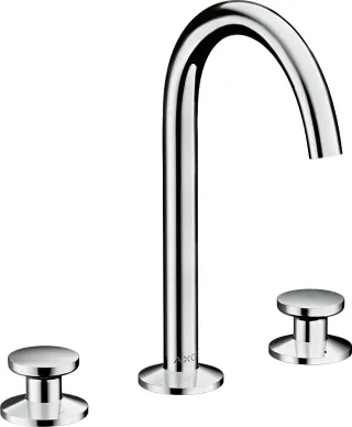 Hansgrohe 3-Loch Waschtischarmatur Select 170 Axor One m.Push-Open Ablaufgarnitur chr., 48070000 48070000