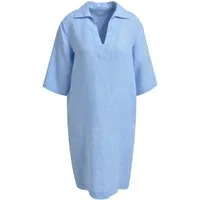 Milano Italy Maxikleid SHIRTCOLLAR DRESS W 3/4 SLEEVE