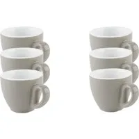 APS Espressotasse 6er Set Espresso Tassen -SNUG-, 6-tlg., Porzellan, für Heißgetränke aller Art geeignet