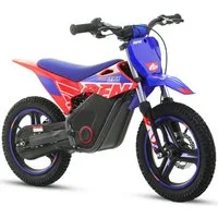 RFN Elektro-Kindermotorrad SX-E350 14 Zoll 350W E-Motorrad, Scheibenbremsen, Belastbarkeit 50 kg, Offroad-Erlebnis für 8–12 Jahre, 3 Stufen bis 30km/h, 36V Akku