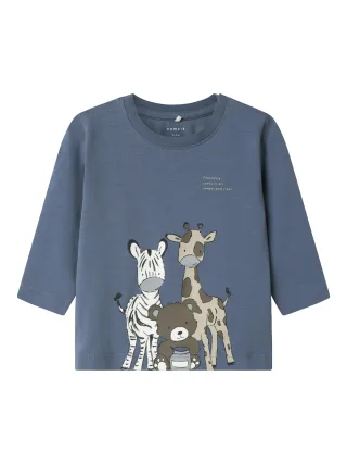 NAME IT - NBMTUMO LS TOP china blue - Gr. - 56