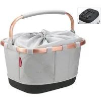 KlickFix Fahrradkorb City-Tasche Carrybag GT twist sky rose,42x33x28cm,24ltr,UniKlip2