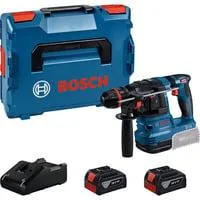 Akku-Bohrhammer GBH 18V-22 X Professional, 18Volt blau/schwarz, 2x Li-Ionen Akku 4,0Ah, ONECHUCK, in L-BOXX