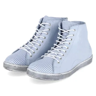 Andrea Conti Schnürstiefeletten - Gr. 42 - Blau - Glattleder