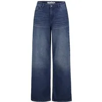 SUBLEVEL Loose-fit-Jeans Damen Wide Leg Jeans mit Seitenstreifen Mid-Waist-Jeans, 5-Pocket Style