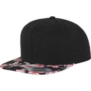 Flexfit - "Classic Pro-Style" Snapback Mütze (Schwarz/Rot)