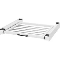 ML-DESIGN Zwischenbaurahmen Waschmaschinenzubehör Stapelrahmen Verbindungrahmen für Trockner (1-St), Waschmaschinen Zwischenbausatz mit Wäscheleine 60,5x54,5cm Stahl Weiß