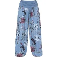 OriginalYou Haremshose Flatterhose Damen Sommerhose leichte Pluderhose luftig & leicht, leicht transparenter Sommerlook
