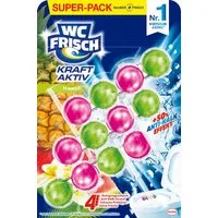 WC Frisch WC FRISCH Urlaubsträume Hawaii Kraft-Aktiv Duftstein WC-Reiniger (Super-Pack, [3-St. Duftsteine mit +50% Anti-Kalk-Effekt für langanhaltende Frische)