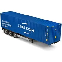 Solido Modellauto Modellauto Maßstab 1:24 CMA CGM Container Anhänger blau 2024 S2400507