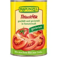 Rapunzel Gemüsekonserve Tomaten geschält und geviertelt - Dose 400g