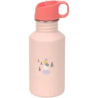 LÄSSIG Trinkflasche Lässig Trinkflasche Kinder - Edelstahl 500 ml Sunny Explorer, Rosa