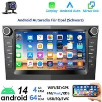 ESSGOO 7" Android 14 Carplay GPS Für Opel Astra H Corsa C D Vectra C Zafira Autoradio (DAB+ (optional), FM, RDS, Wireless Android Auto FM RDS Bluetooth EQ USB WIFI Touchscreen SWC)